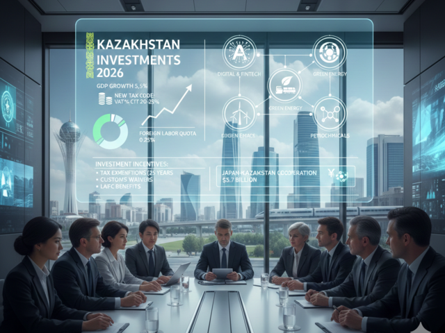 カザフスタンの投資に関する記事のアイキャッチ