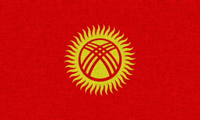キルギス国旗の画像です。