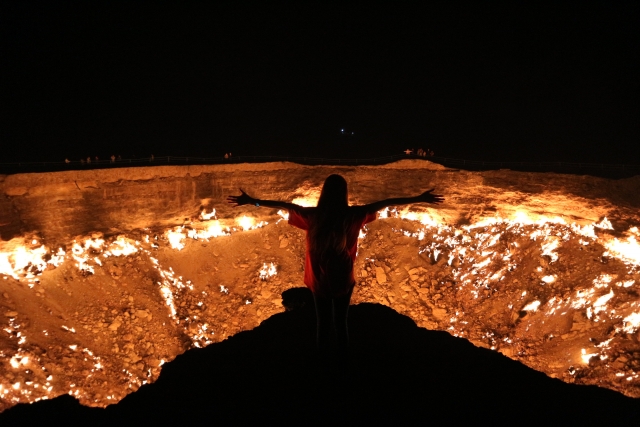 トルクメニスタン地獄の門の画像です。