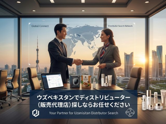 ウズベキスタンでのディストリビューター（販売代理店）を探している人向け記事のアイキャッチ画像